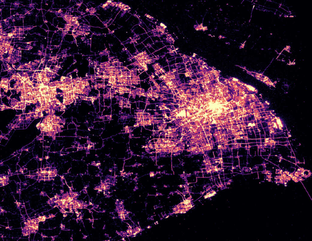 Nighttime Satellite Data Illuminates Urban Development of China's Mega-Cities