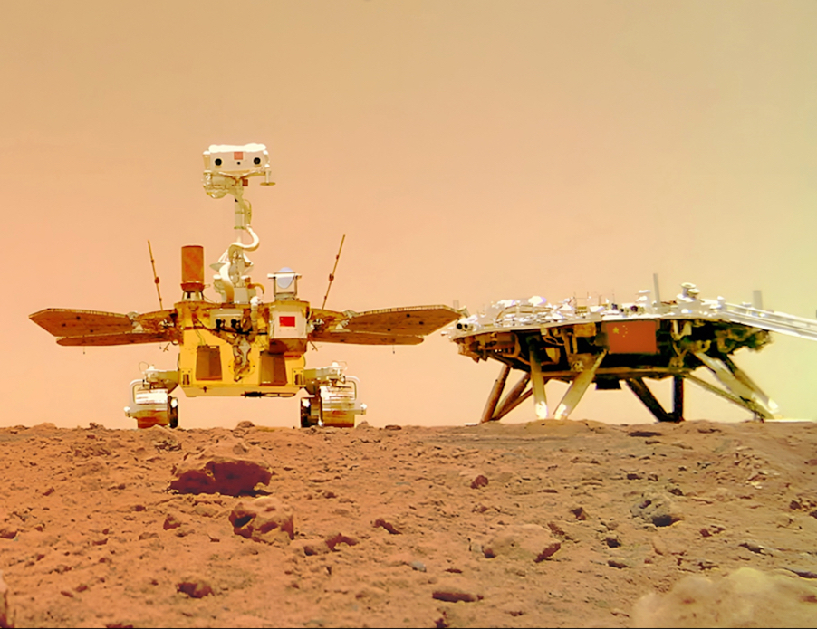 Advanced Visual Localization and Topographic Mapping Empower Zhurong Rover's Mars Exploration